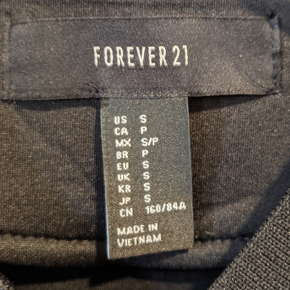 FOREVER 21 men’s black bomber jacket small - Picture 4 of 9